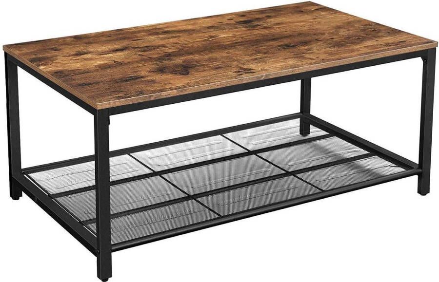 Rootz Living Rootz Industriële Salontafel Bijzettafel Eenvoudige Woonkamertafel Salontafels 106 x 60 x 45 cm