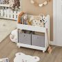 Rootz Living Rootz Kinderen Kinderspeelgoed Plank Boekenkast Boekenplank Opslag Display Plank Rack Organizer Houder met 2 Planken 1 Lade - Thumbnail 1