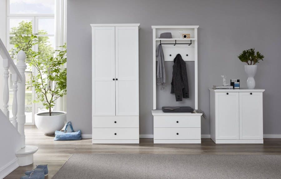 Rootz Living Rootz Kledingkast Kasten Wit 81 x 196 x 41 cm