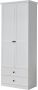 Rootz Living Rootz Kledingkast Kasten Wit 81 x 196 x 41 cm - Thumbnail 1