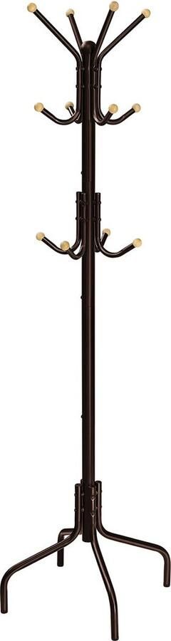 Rootz Living Rootz Bruine Stalen Kapstok Kledingstandaard Garderobeorganisator Heavy Duty 55cm x 55cm x 180cm - Foto 2