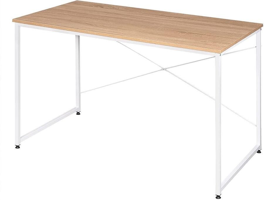 Rootz Living Rootz Bureau in moderne industriële stijl Bureau Thuisbureau Duurzaam E1 Hout Stabiel en veilig Ruimtebesparend 120 cm x 60 cm x 72 cm