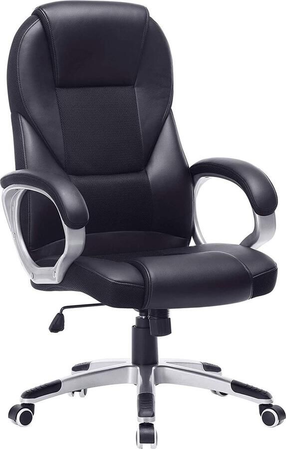 Rootz Living Rootz Bureaustoel Luxe Design Stoel Ergonomische Directiestoel Kunstleer Belasting 150 KG