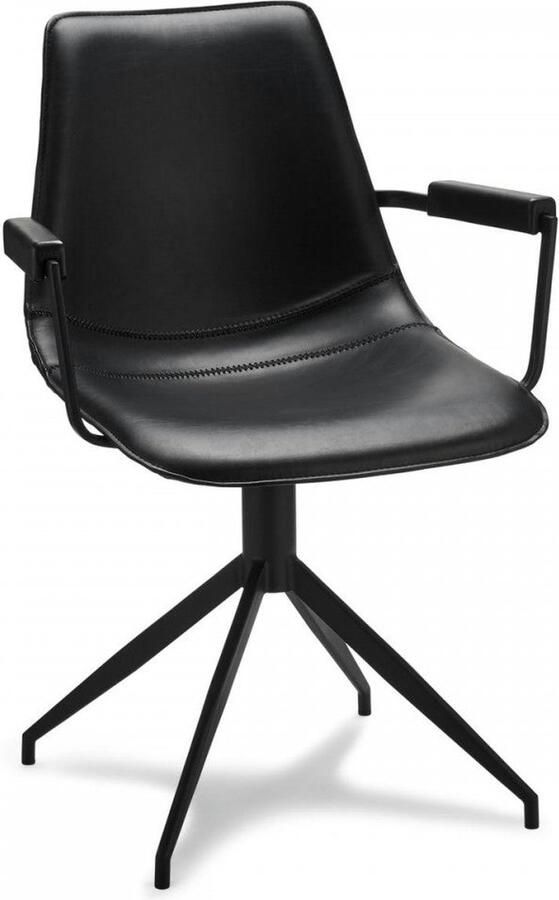Rootz Living Rootz Eetkamerstoel Fauteuil Draaistoel Comfortabel veelzijdig duurzaam Kunstleer 59cm x 57cm x 85cm