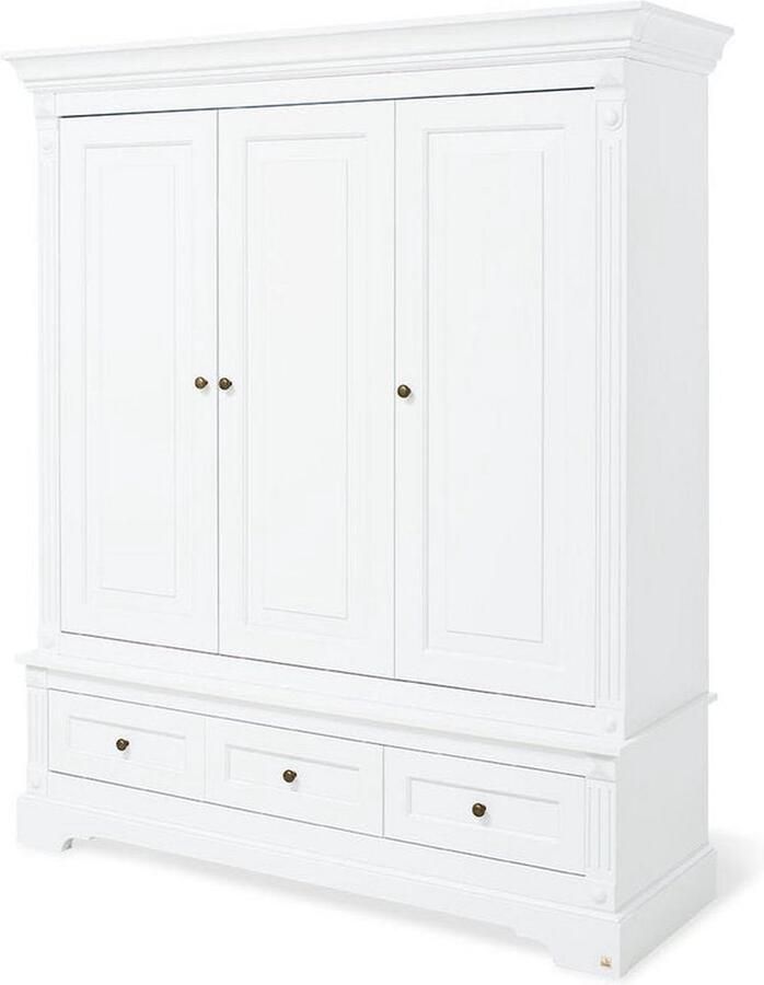 Rootz Living Rootz Emilia Kledingkast Grote Kast Wit Gelakt Soft-Close Deuren 178cm x 58cm x 208cm