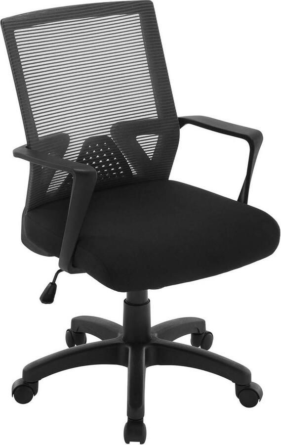 Rootz Living Rootz Ergonomische Bureaustoel Directiestoel Ademend gaas Hoge stabiliteit Eenvoudige montage 60 cm x (91-100 5) cm x 60 cm