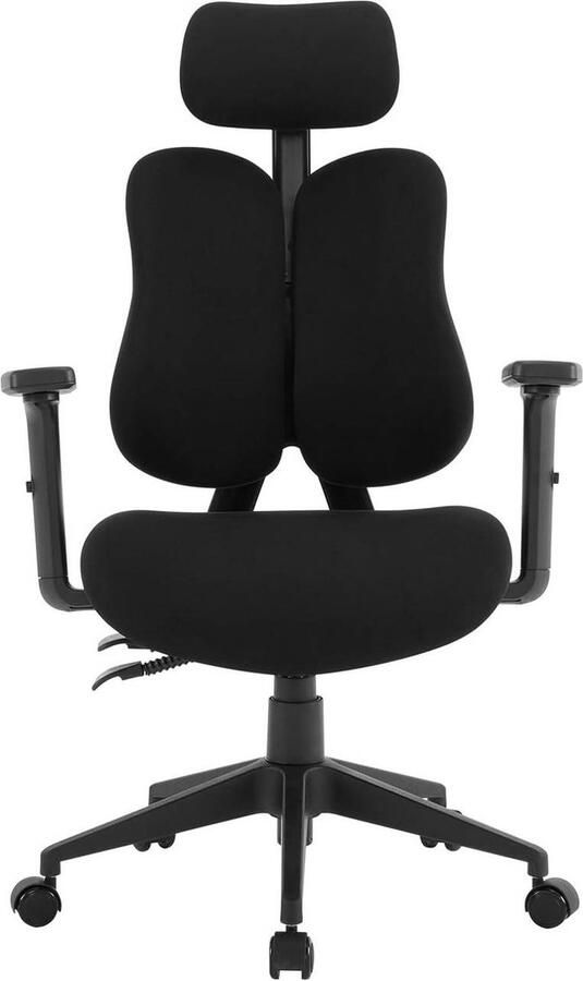 Rootz Living Rootz Ergonomische Bureaustoel Verstelbare Bureaustoel Draaistoel Op maat gemaakte wervelkolomondersteuning Ademend comfort Flexibel maatwerk 65 cm x (114 5-124 5) cm x 64 cm