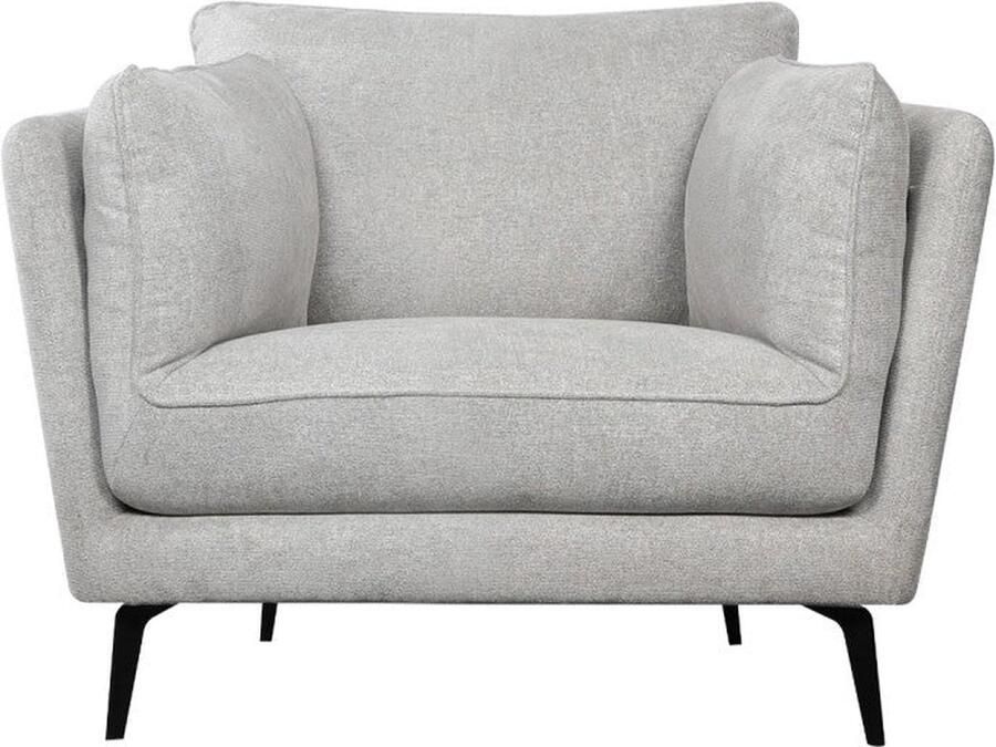 Rootz Living Rootz Fauteuil Elegante stoel Comfortabele zit Duurzaam gemakkelijk onderhoud modern design 92 cm x 119 cm x 84 cm Stof en hout