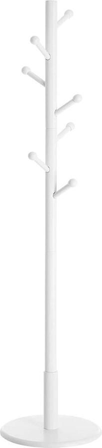 Rootz Living Rootz Kapstok Kledingkast Vrijstaand kledingrek Rubberwood Stabiele basis Eenvoudige montage 38cm x 175cm Wit