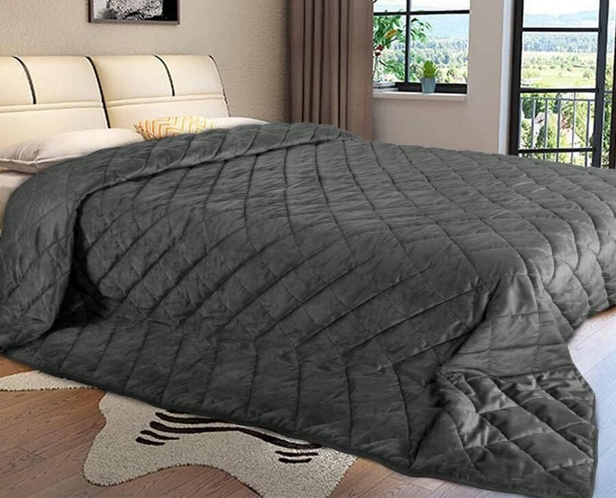 Rootz Living Rootz Luxe Gewatteerde Sprei Dekbed Superzacht Warm Stijlvol Elegant 100% Polyester Microvezel Meerdere maten (150x200cm 170x210cm 220x240cm 240x260cm)