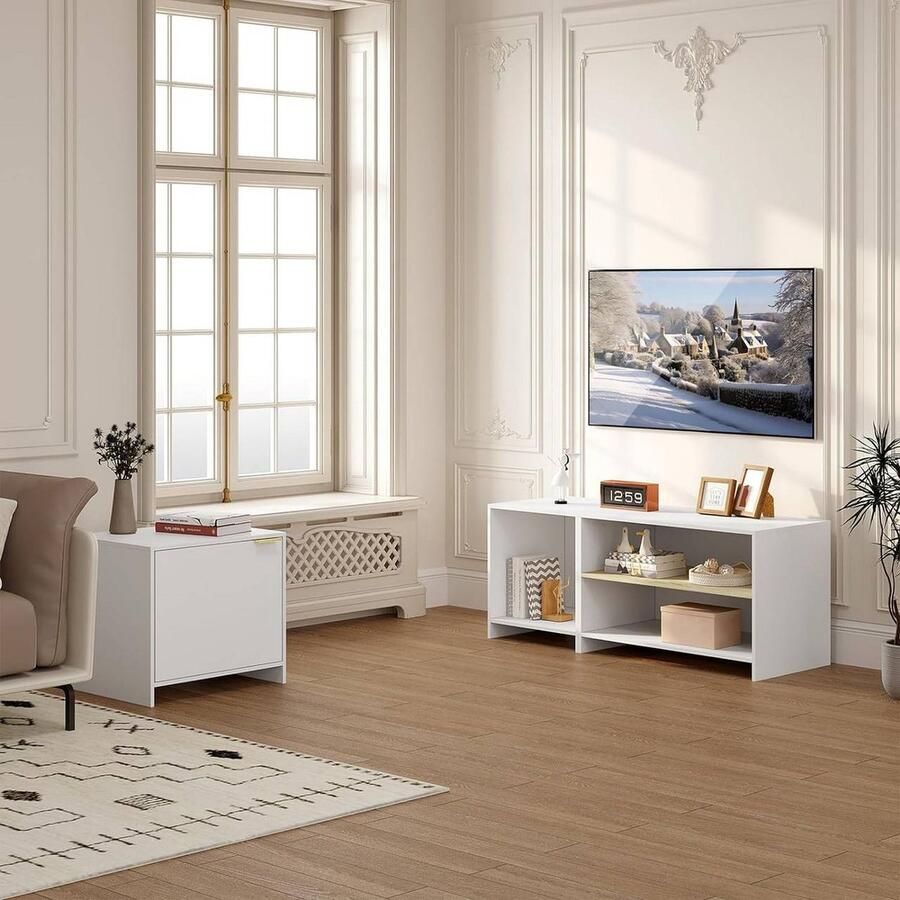 Rootz Living Rootz Modern Scandinavisch tv-meubel mediaconsole entertainmentcentrum veelzijdig duurzaam stijlvol 160 cm x 45 cm x 39 cm