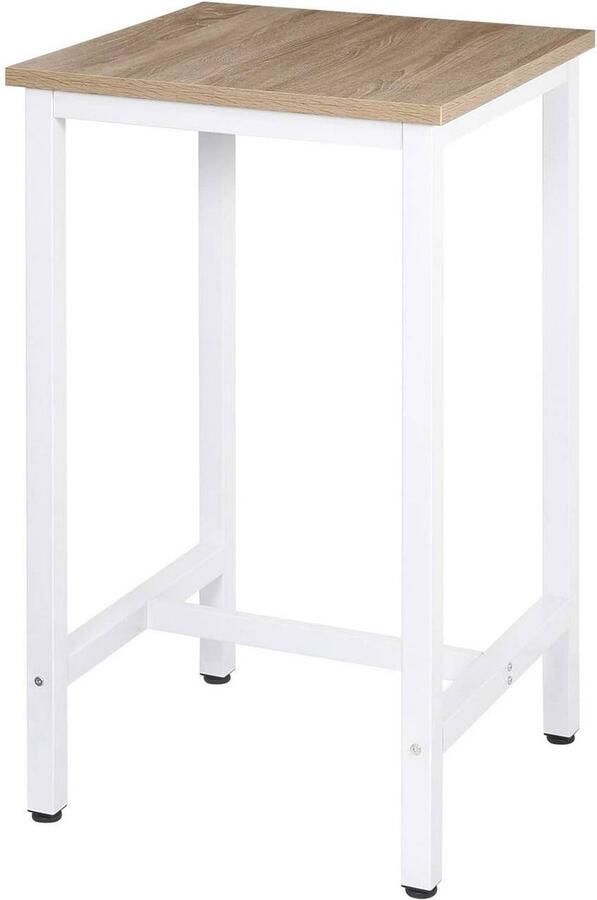 Rootz Living Rootz Moderne Industriële Bartafel Pubtafel Cocktailtafel Stevig Ijzeren Frame Krasbestendig Waterafstotend 60cm x 60cm x 102cm