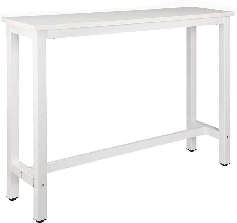 Rootz Living Rootz Multifunctionele Bartafel Eettafel Werkstation Duurzaam E1 Hout Stevig Stalen Frame Verstelbare Antislip Pads 140cm x 100cm x 40cm