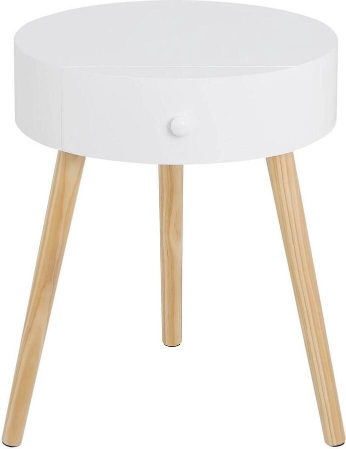 Rootz Living Rootz Nachtkastje in Scandinavische stijl Modern nachtkastje Elegante bijzettafel Duurzaam en waterafstotend Eenvoudige montage Ruime opbergruimte 38 cm x 47 cm x 38 cm