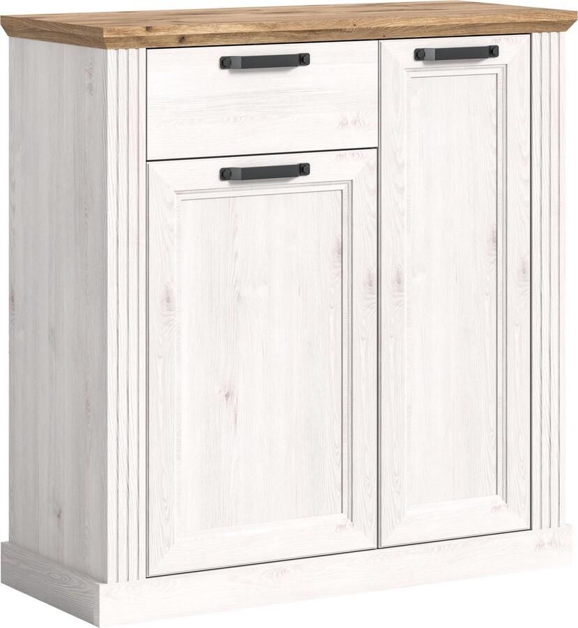 Rootz Living Rootz Pine witte ladekast dressoir kledingopslag modern design ca. 99 cm x 103 cm x 42 cm