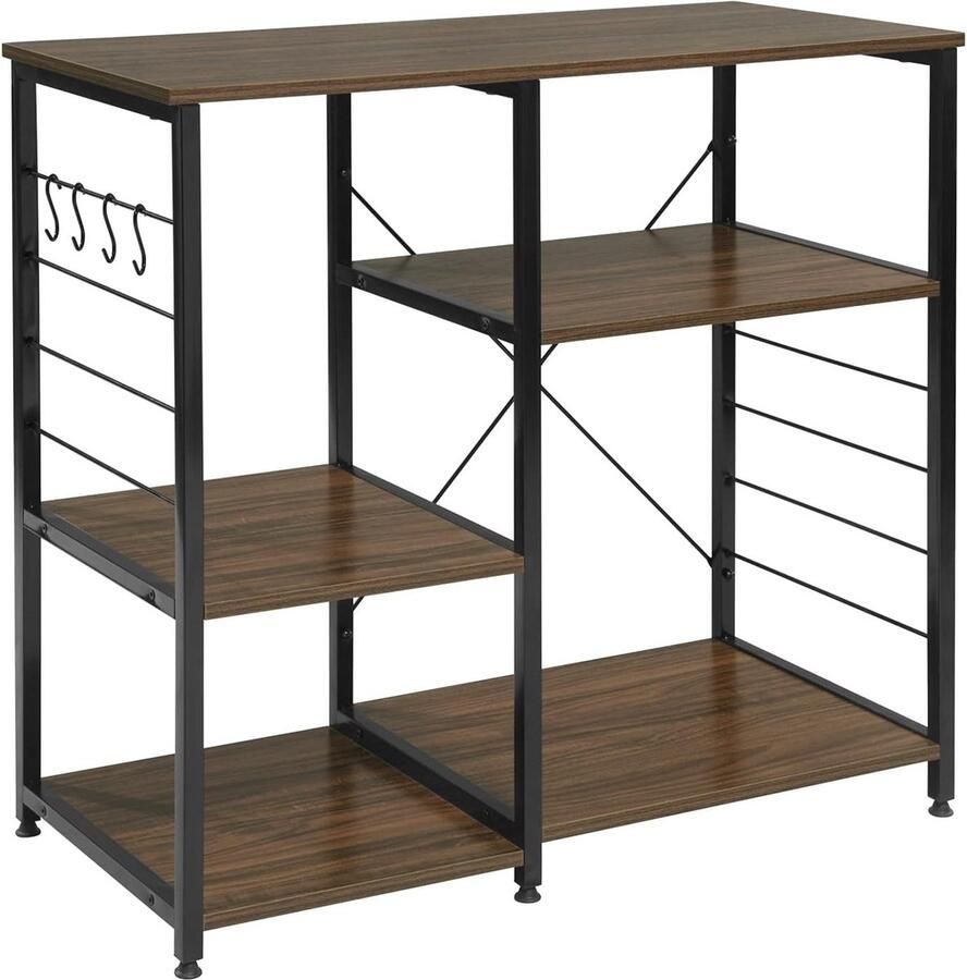 Rootz Living Rootz Premium Keukenplank Opbergrek Displaystandaard Duurzaam en krasbestendig Waterafstotend Eenvoudige montage 90 cm x 40 cm x 83 5 cm