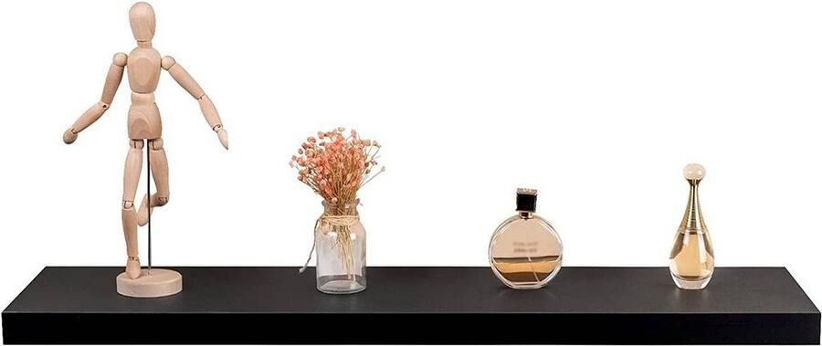 Rootz Living Rootz Set van 2 Wandplanken Zwevende Planken Display Richels Vochtbestendig Eenvoudige installatie Veelzijdig en stijlvol 120 cm x 22 9 cm x 3 8 cm