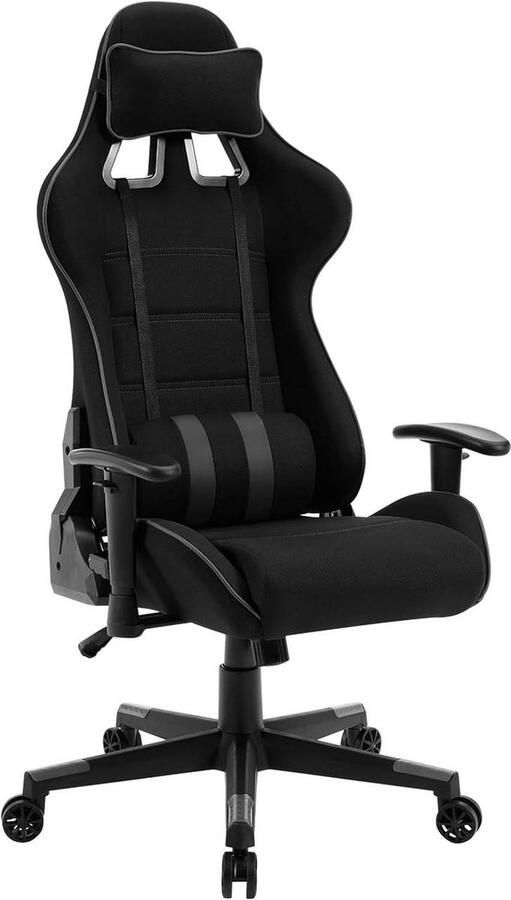 Rootz Living Rootz Ultimate Gaming Chair Ergonomische bureaustoel Ademende bureaustoel Mesh stof Verbeterde houdingsondersteuning Verstelbaar ontwerp Duurzame constructie 67 cm x 127-136 5 cm x 67 cm