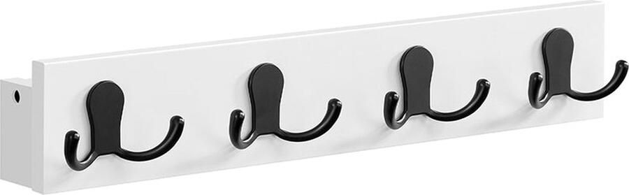 Rootz Living Rootz Wandkapstok Bamboe Metalen Haken Wolk Wit 4 8 cm x 40 cm x 7 cm Lichtgewicht Max. belasting 16 kg