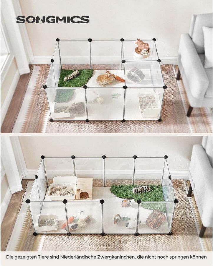 Rootz Living Rootz White Storage Cube Organizer Plastic opbergeenheid Modulair opbergsysteem PP- en ABS-materiaal Lichtgewicht 125 cm x 63 cm x 42 cm - Foto 2