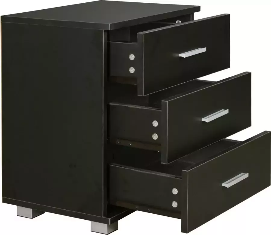 Rootz Living Rootz Nachtkastje Console Ladekast Kast Ladekast 3 lades 45 x 54 x 34 cm (BxHxD)