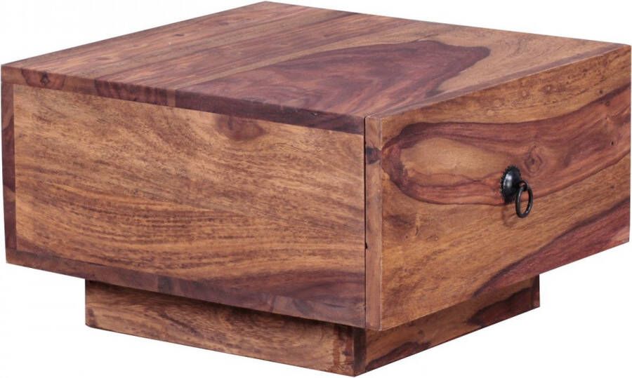 Rootz Living Rootz Nachtkastje Sheesham Hout Design Moderne Ladekast Nachtkastje van natuurlijk hout 40x40x25 cm