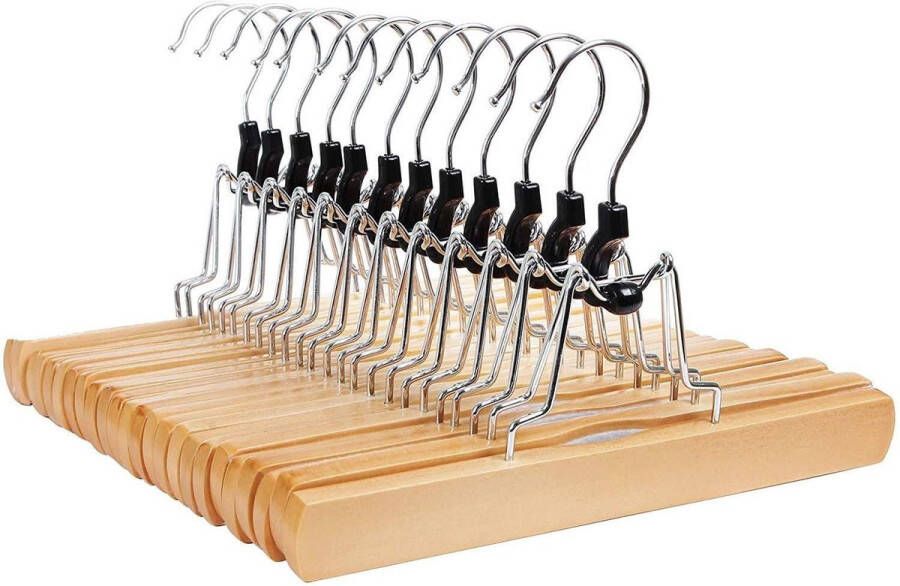 Rootz Living Rootz Pantshnager set van 12 kleerhanger hanger voor broeken