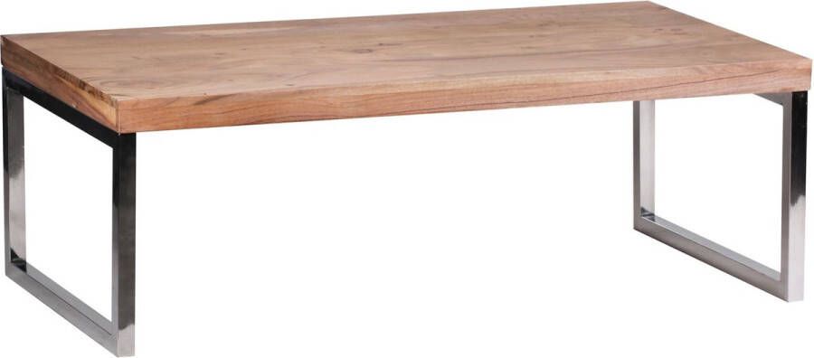 Rootz Living Rootz Salontafel Massief Acaciahout Donkerbruin Landelijke Stijl 120 cm Breed