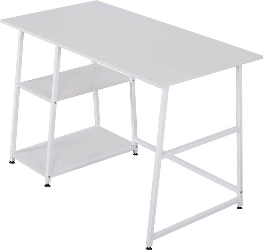 Rootz Living Rootz Schreibtisch Bureau Werkstation Studietafel Computerstandaard Laptopplatform Bureau Wit 120x60x76cm