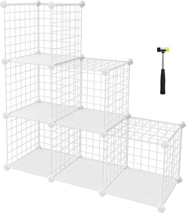 Rootz Living Rootz Shelf Corner Shelf Bookshelf Display Shelf Storage Shelf Organizer Shelf Unit Open Shelf Grid Cubes Shelf Wit 96 x 96 x 31 5 cm