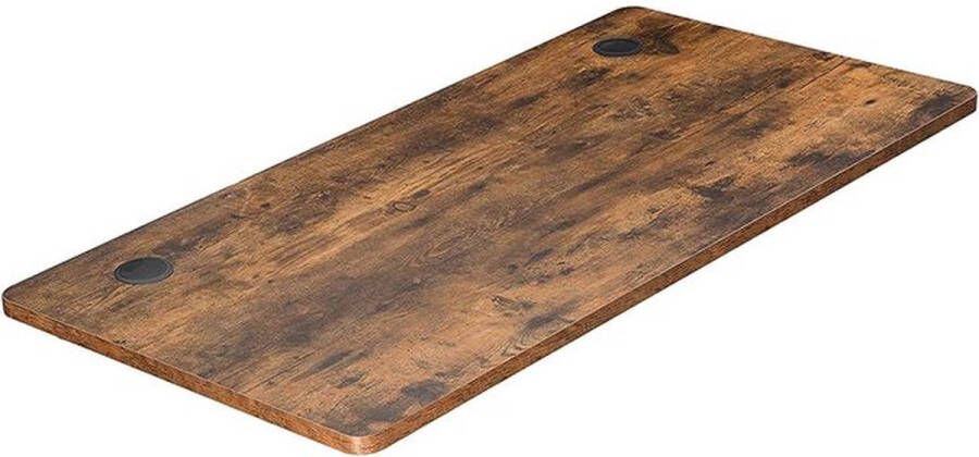 Rootz Living Rootz tafelblad voor elektrisch bureau tafelblad houten tafelblad glazen tafelblad buitentafelblad bartafelblad tafelbladvervanging bruin 120 x 60 x 1 8 cm (L x B x H)