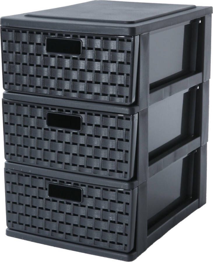 Rotho Country Ladekast 3 laden Zwart