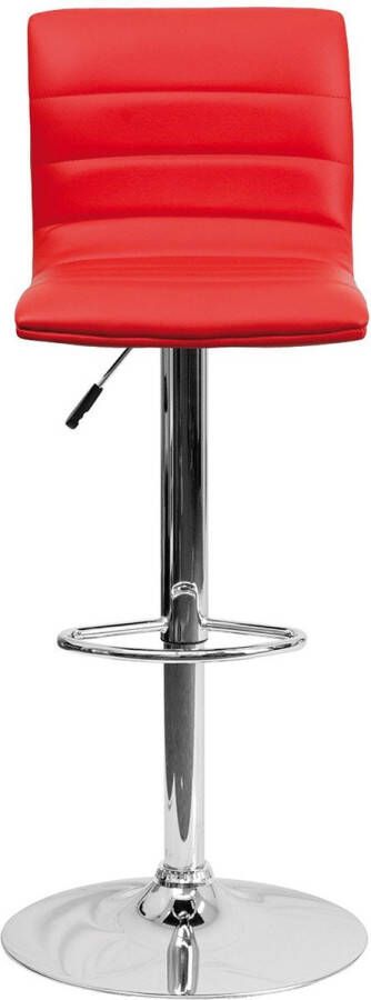 Rousseau Barstoel 'Badia' PU Rood Set van 2