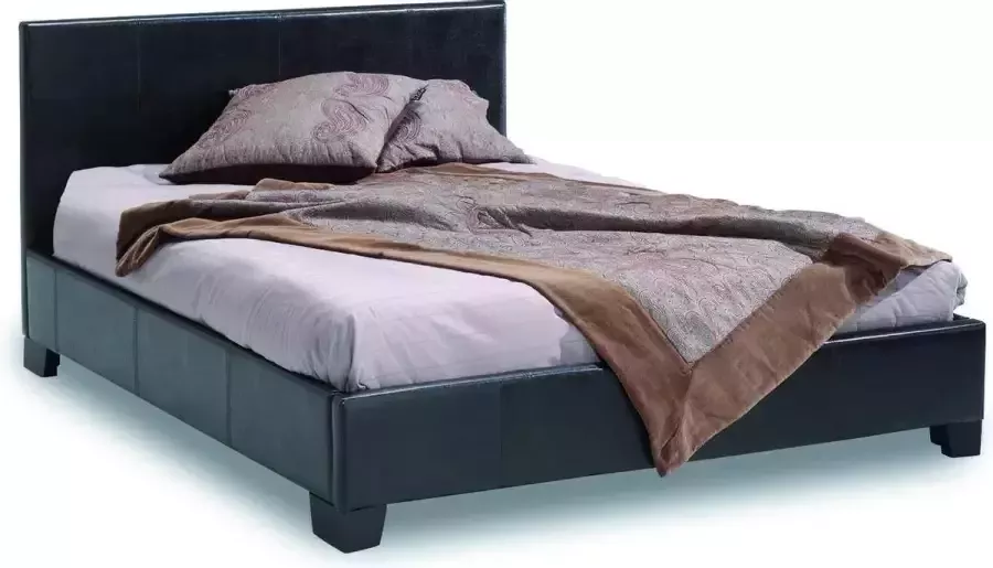 Rousseau Bed 'Roma' 160x200 + lattenb. PU Bruin (2c) - Foto 2