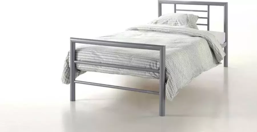 Rousseau Bed 'Sandro' Grijs 90x200 met lattenbodem (2c) - Foto 2