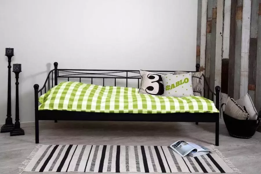 Rousseau Bedzetel 'Sablo' Zwart 90x200 met lattenbodem (1c) - Foto 4