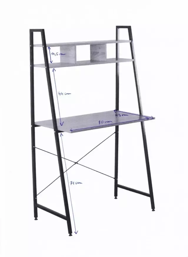 Rousseau Bureau 84 cm Bruin - Foto 2