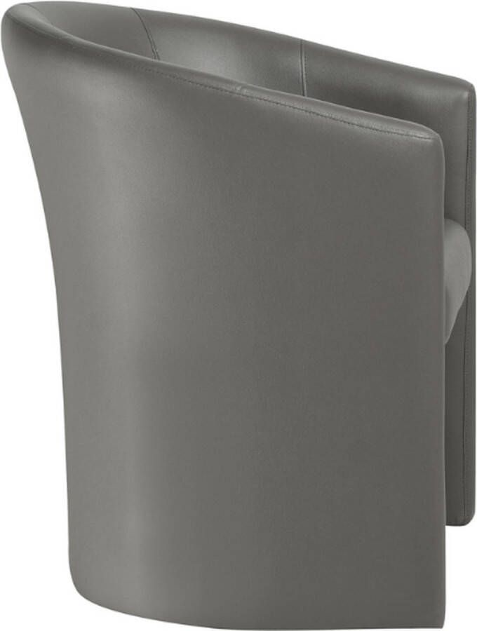 Rousseau Charlie' PU taupe Kuipstoel H-H 81 x B-L 64 x D-P 62 cm