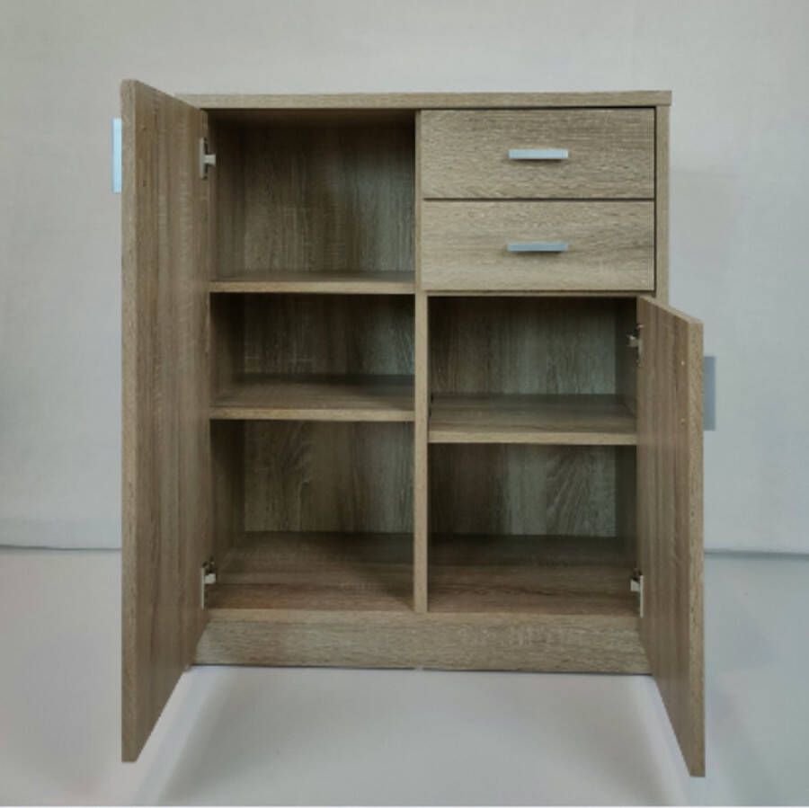 Rousseau Dressoir Kast 'Space' 2 Deuren 2 Laden Sonoma - Foto 3