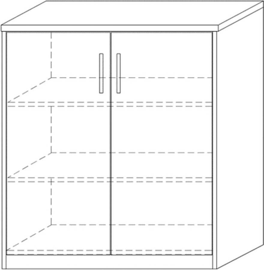 Rousseau Commode Grijs 72x36x84 cm