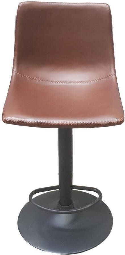 Rousseau Design barstoel barkruk met pomp Phoebe set van 2 stoelen bruin