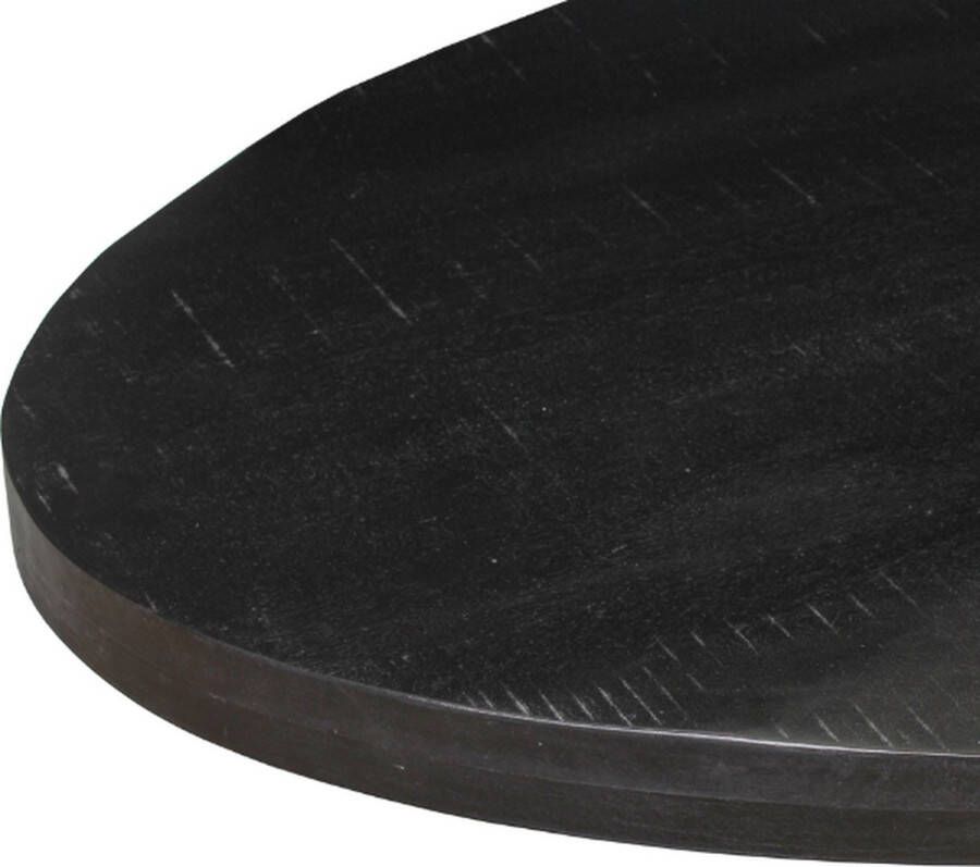 Rousseau Tafel 'Alexa' 200 cm Ovaal Mango Hout Zwart