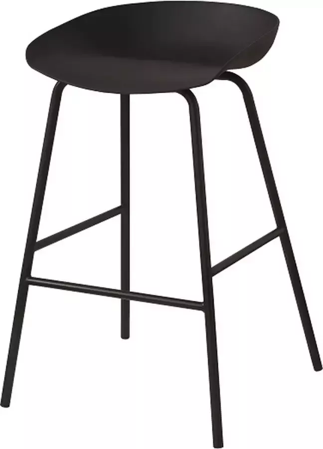 Rousseau lage barkruk Anna zwart keukeneiland zithoogte 67cm - Foto 2