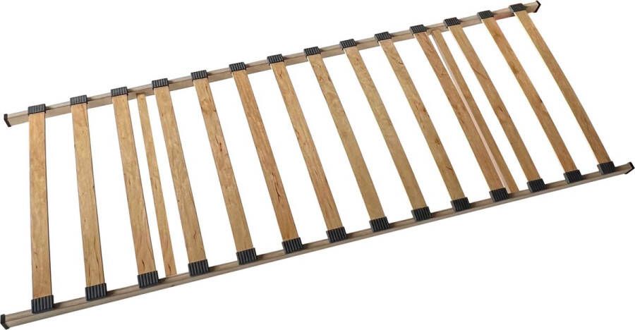 Rousseau EMOB Lattenbodem Alma 14 latten 70x190 Lattenbodems Bruin Hout Lattenbodems Op voorraad