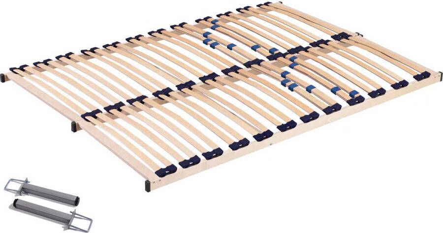 Rousseau Lattenbodem Ruby 70x200 24 latten Slaapkamer Bruin Hout Slaapkamer Op voorraad