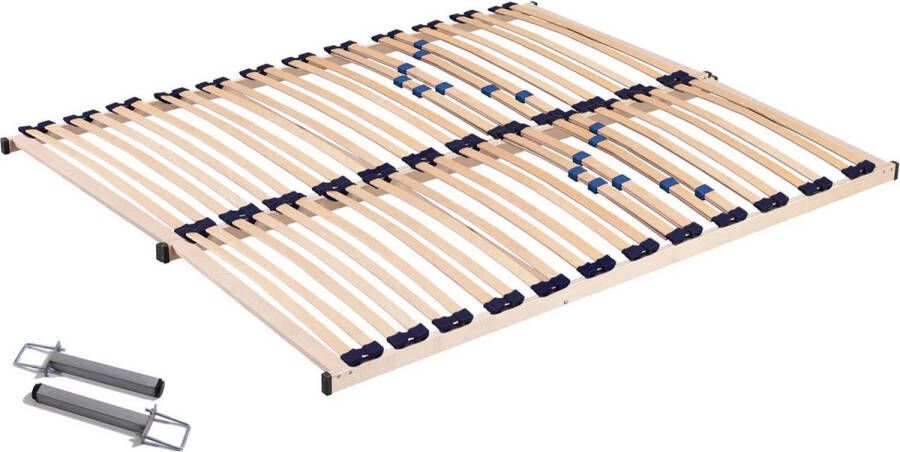 Rousseau EMOB Lattenbodem Ruby 80x200 24 latten Lattenbodems Bruin Hout Lattenbodems Op voorraad