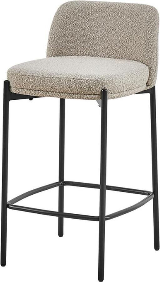 Rousseau Barstoel Ella zand H 85 x B 37.5 x D 42 cm Set van 2 - Foto 2