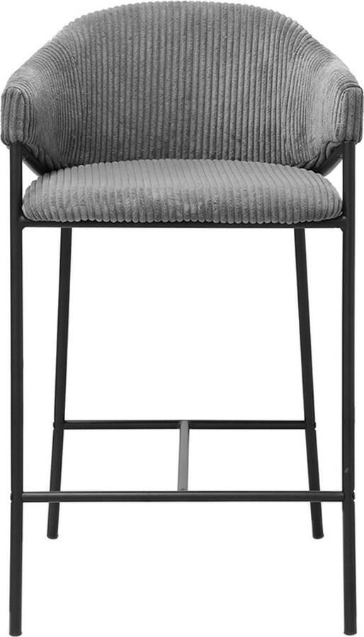 Rousseau Hugo Corduroy Baliekruk Donkergrijs set van 2 - Foto 2