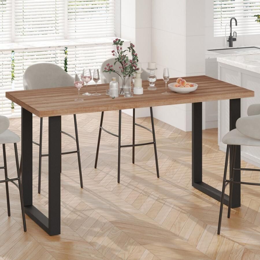 Rousseau Countertafel Bartafel Alexander 180x80x93cm decor oude eik