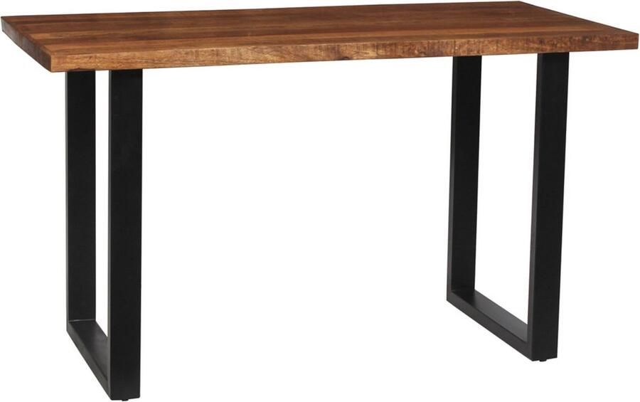 Rousseau EMOB Bartafel Nicola 160x80x93cm metaal mangohout Bartafels Bruin Hout; Metaal Bartafels Op voorraad